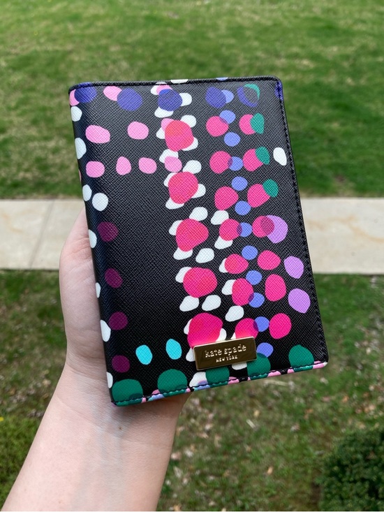 kate spade Handbags - kate spade Black Multi Dot Passport Wallet